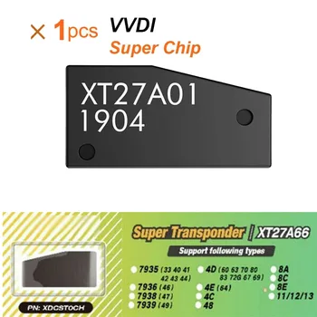 1Pcs VVDI Super Chip XT27A01 XT27A66 Atsakiklis ID46/40/43/4D/8C/8A/T3/47 VVDI2 VVDI Mini pagrindinė Priemonė