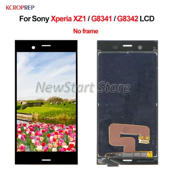 Sony Xperia XZ1 G8341 G8342 LCD Ekranas Jutiklinis Ekranas skaitmeninis keitiklis Asamblėjos Sony XZ1 lcd Pakeitimo Aksesuaras 100% Testuotas