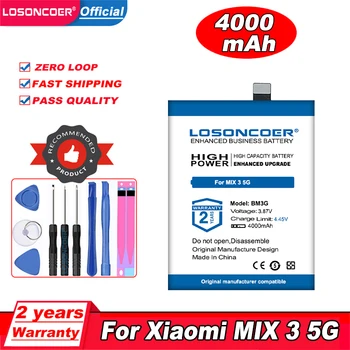 LOSONCOER 4000mAh BM3G Baterija Xiaomi Mi SUMAIŠYKITE 3 5G Baterija (Ne SUMAIŠYKITE 3 4G)
