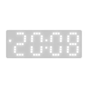 Silent Skaitmeninis LED Laikrodis Sieninis Laikrodis 12/24H Reguliuojamas Ryškumas Balso Kontrolės Kambario, Biuro, Namų Apdaila