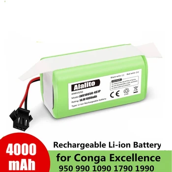 14,4 V 4000mAh Li-ion Baterija Conga Kompetencijos 950 990 1090 1790 1990 Deebot N79S N79 DN622 Eufy Robovac 11S 12 X500