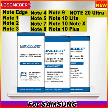Baterijos Samsung Galaxy Note 7 8 9 1 2 3 4 5 Pastaba Krašto N9150 10 Lite X Plus 20 Pastaba Ultra N9200 N9600 N7000 N7100 N9000