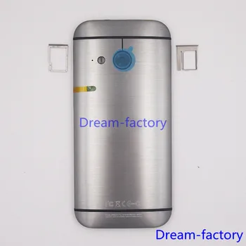 30PCS Baterijos dangtelis Galinio Dangtelio SIM Kortelės lizdas Micro SD Kortelės lizdas Būsto Atveju, HTC Mini 2 M8 Mini Su Šoniniais Mygtukais