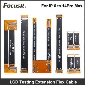 LCD Ekranas Bandymo Flex Cable For iPhone 6 6S 7 8 Plus X XS XSM XR 11 12 mini Pro 13 14 Max 3D Jutiklinis Ekranas Pratęsimo Testeris Flex