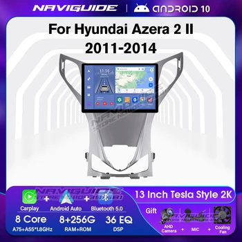 NAVIGUIDE 13inch Carplay Automobilio Radijo Hyundai Azera 2 II 2011-2014 Navigacijos GPS Automobilinis Vaizdo Garso Multimedijos Grotuvas 1920*1200P