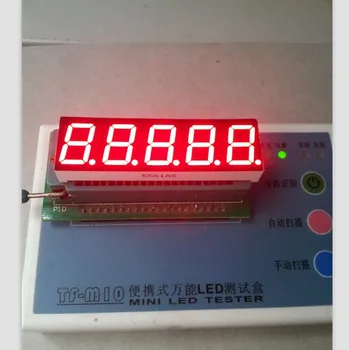 100VNT Bendro katodo/Bendro anodo skirti 0,56 colių skaitmeninis vamzdžio 5 bitų skaitmeninis vamzdžio led ekranas, skirti 0,56 cm Raudona skaitmeninės vamzdis