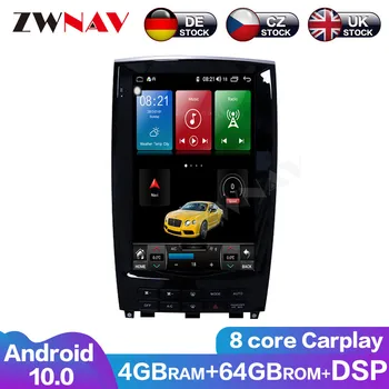 Automobilio Multimedijos Grotuvo Infiniti Q50 2015-2020 M. Android10 IPS Jutiklinį Ekraną, GPS Navigaciją Daugiaformačių DVD Video Carplay
