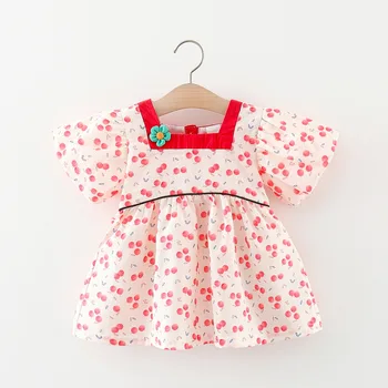 Naujas Baby Vasaros Suknelė Vaikams drabužių mergaičių Medvilnės Princesė Frock Girl Drabužiai Mergaitėms, Drabužiai 0 - 2Y Sijonas Bamblys Suknelės