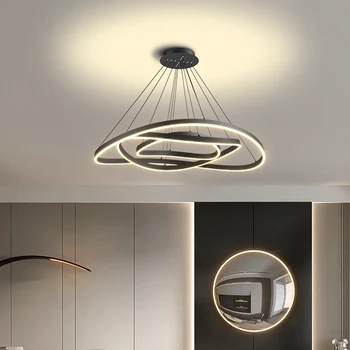 Šiuolaikinių LED Sieniniai šviestuvai Gyvenimo kambario, Miegamasis, Valgomasis kambarys White&Black Patalpų Namuose, Sietynai Kabo Lempa, Šviestuvai