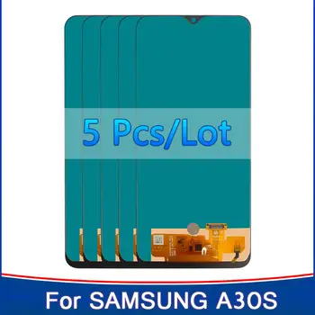 5 Vnt./daug NAUJŲ TFT Incell LCD SAMSUNG Galaxy A30S A307 A307F/DS A307F LCD Ekranas Jutiklinis ekranas skaitmeninis keitiklis Asamblėjos Pakeitimo