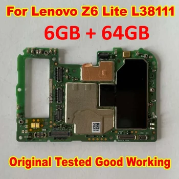 Originalus, Geros Darbo Mainboard Lenovo Z6 Lite L38111 Plokštė Pagrindinė Plokštė Grandinių Kortelės Mokestis Plokštė Flex Kabelis