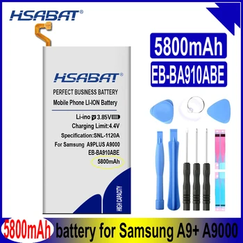 HSABAT EB-BA910ABE 5800mAh Baterijos Samsung Galaxy A9+ A9000 A9 Pro 2016 Duetų TD-LTE SM-A9100 SM-A910F/DS SM-A910 A9100 A910