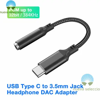USB Tipo C iki 3,5 mm Ausinių Lizdas VPK Adapteris Digital Audio Converter HiFi Iššifruoti už S20 Ultra OnePlus Pikselių Huawei Redmi MI