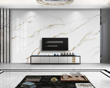 beibehang Pritaikytas modernus marmurinis džiazo balta modernaus minimalistinio mikrokristalinė akmens fone de papel parede tapetai