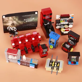 SS Kino Blokai Vaizdo Žaidimas Stotis Miniatiūriniai Lėlių Maisto prekybos Centrų Mini Užkandžių, Vaisių Pyragas Plytų Kūrybiniai Žaislai