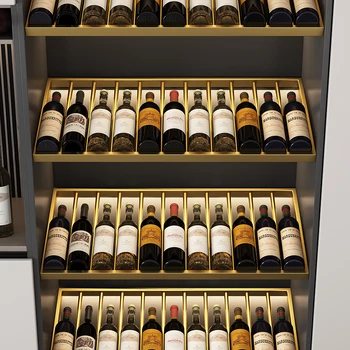 vyno kabineto Tieyi raudonas vynas linkę lentynos, metalo matt black kabinti apdailos šviesos vyno ekranas lentynos individualų