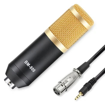 BM 800 Mikrofonas Profesionalus Studija Kondensatoriaus Mikrofonas, PC Kompiuteris Įrašymo Karaoke bm800 Mic Streaming Live Transl.pren.