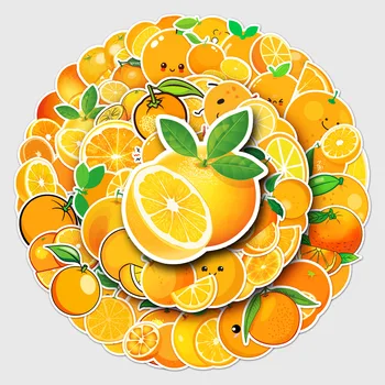 50Pcs Animacinių filmų Vaisių Apelsinų Lipdukai Vandeniui Lipdukai 