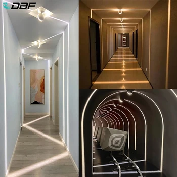 [DBF]LED Sienos Lempos IP67 atsparus Vandeniui vidaus/Lauko LED Siena Sconce Linijinės Eilėje Miegamasis Dekoratyvinis Apšvietimas Lango Sienos Žibintai KTV