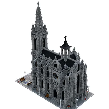 Modulinė Katedra, Viduramžių Bažnyčia, Architektūra, Statyba Blokai Modelio Rinkinys 