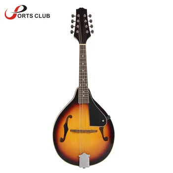 8-String Liepų Sunburst Mandolina Muzikos Instrumentas su Raudonmedžio Plieno Stygų Mandolina Styginis Instrumentas, Reguliuojamas Tiltas
