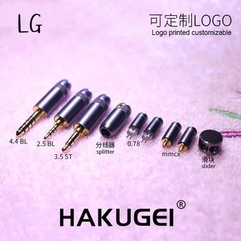 LG sunku įranga ir reikmenys plug splitter slankiklį mmcx cm0.78 2pin connnector atnaujinti ausinių laidą 