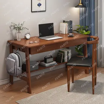 Stalas medžio masyvo kojos miegamasis studijų stalas workbench kompiuterio stalas biuro stalas