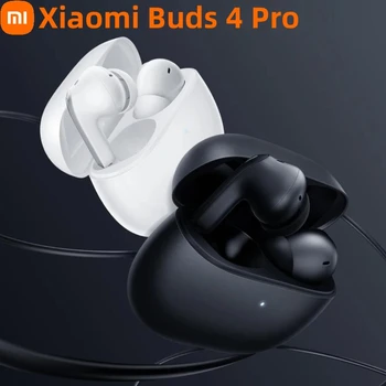 Xiaomi Redmi Pumpurai 4 Pro Ausinės 43dB Pažangios Triukšmo Mažinimo Bluetooth 5.3 Hibridas Vocalism 3 Mic TWS Tiesa Belaidė laisvų Rankų įranga