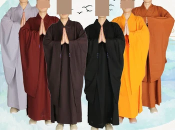 aukštos qualityx budistų shaolin vienuoliai kung fu kostiumai skraiste buda haiqing drabužių zen nustatyti meditacija dressabbot suknelė