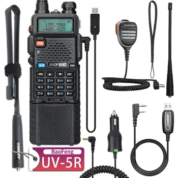 BAOFENG UV-5R VHF&UHF Walkie Talkie, 8W/5W Didelės Galios Kumpis Radijo Nešiojamų Du Būdu Radijo Ilgo Nuotolio Įkrovimo Nešiojamą CB Radijo ryšio