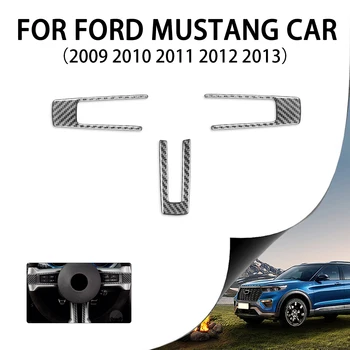 3Pcs Automobilio Salono Vairas Decal Lipdukai Ford Mustang 2009 M. 2010 M. 2011 M. 2012 m. 2013 m Apdaila Apdaila Padengti Automobilio Aksesuaras