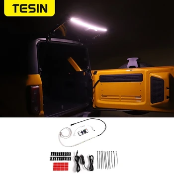 TESIN Automobilio Bagažinės LED Šviesos Juosta Ford Bronco 2021 2022 Galinių Durelių LED Šviesos Lempos Juostelės Automobilio Eksterjero Aksesuarai, Optikos