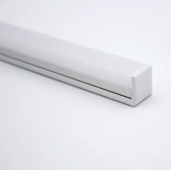 RA-2019B;1M ilgio LED aliumininiai profiliai(anoduoti sidabro spalvos) su PC padengti;už flexibe ar sunku LED juostos