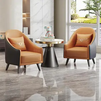 Minimalus Sofa-Lova, Kėdės Paprastos Šiuolaikinio Laisvalaikio Kėdė Priėmimo Skyriaus Bendrosios Sofa, Pardavimų Biuras Derybų Kėdė Derinys
