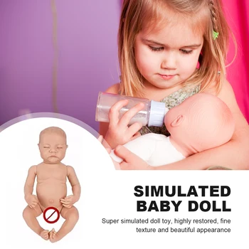 Silikono Reborn Baby Doll Minkšta Ranka Dažytos Lėlės Mokymo priemonių Elastinga Fotografavimas 3D Modeliavimas Lėlės Sklandžiai Vaikams Dovanos
