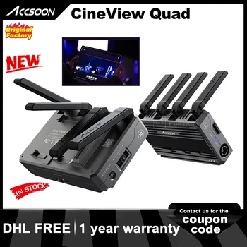 ACCSOON CineView QUAD HDMI M1 HD Bevielio Vaizdo Siųstuvas, Imtuvo 500ft SDI Juostoje, Šalia-Zero Latency Perdavimo Sistemos