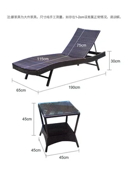 Lauko lounging Lova Kiemas, Balkonas, Recliner Viešbučio Baseinas minimalistinio paplūdimio recliner