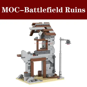 MOC5060 Karinės Serijos Battlefield Sugadinti Karo Plytų Street View 