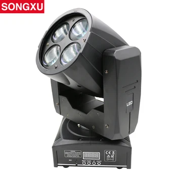 SONGXU 4*10W Mini Led Judančios Galvos, Super Šviesos LED judančios galvos artimosios šviesos Juostos efektas led scenos apšvietimas/SX-MH0410A