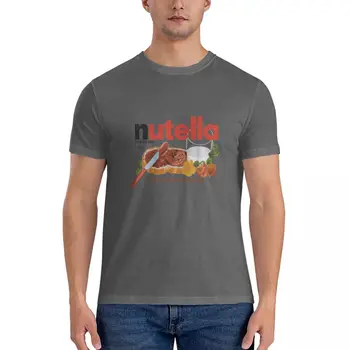 Portretų Nutella lazdyno Riešutų Kakavos Skleisti dizaino Klasikiniai Marškinėliai plius dydis viršūnes paprasto t marškinėliai vyrams custom t shirts