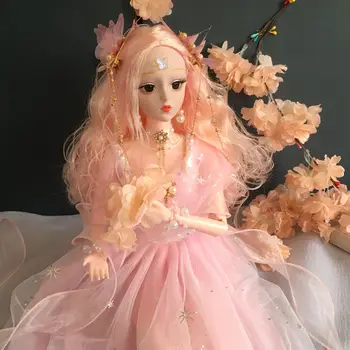 60cm Bjd Doll 23 Sąnarių Kilnojamojo 1/3 Didelis Princesė BJD 3D Akis Kinijos Senovės Costum Didelis Playhouse Mergina Lėlės Žaislas Gimtadienio Dovana