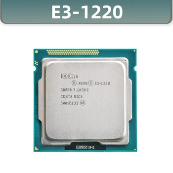 Xeon E3-1220 E3 1220 3.1 GHz Quad-Core Quad-Sriegis CPU Procesorius 8M 80W LGA 1155