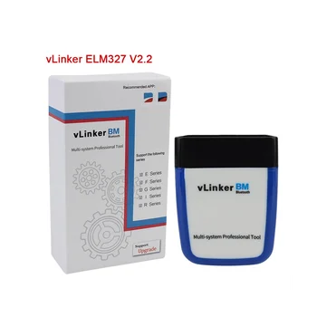 ELM327 V2.2 VLINKER BM Bluetooth 3.0 Automobilių Diagnostikos Įrankis OBD2 BMW BIMMERCODE Kodas Skaitytojas Skeneris