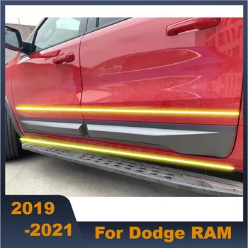Geros Kokybės Automobilio Pusėje ABS Durų Liejimo Kūno Juostelės Streamer Raštas Padengti Rinkinys Apdaila Tinka Dodge RAM 1500 2019-2021