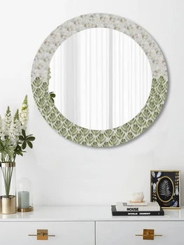 Natūralus lukštais dekoratyvinius veidrodžiu Nordic premium prasme, kosmetikos veidrodį homestay namų vonios veidrodis