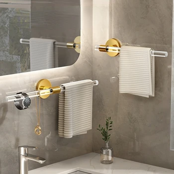 Vonios akrilo rankšluosčių džiovykla Perforacija-nemokamas vonios rankšluostį baras, tualetinių reikmenų stalo laikymo kabinti stovas rankšluosčių laikiklis