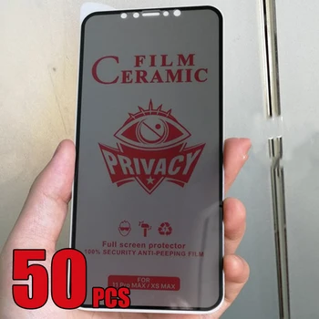 50pcs Privatumo Keramikos Anti Spy Akinimo Kino Matte Screen Protector For Samsung Galaxy Plus S23 S21 S22 FE A04 A14 A34 A54 A04S