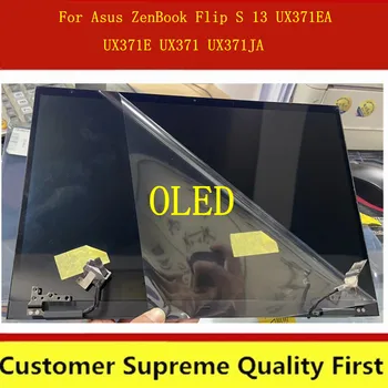 oriignal uhd OLED skydelis Asus ZenBook Apversti S 13 UX371EA UX371E UX371 UX371JA ekranas jutiklinis LCD ekranas surinkimas su dangčiu