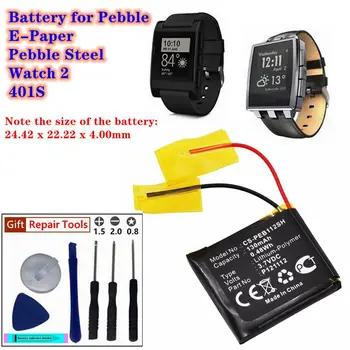 Smartwatch Baterija 3.7 V/130mAh P121112 už Pebble E-Knyga, Pebble Plieno, Žiūrėti 2, 401S