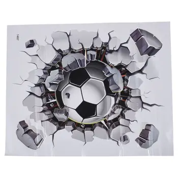 3D Futbolo Siena Lipdukas PVC Meno Futbolo Kreko Decal Berniukai Kambario Sienų Dekoras